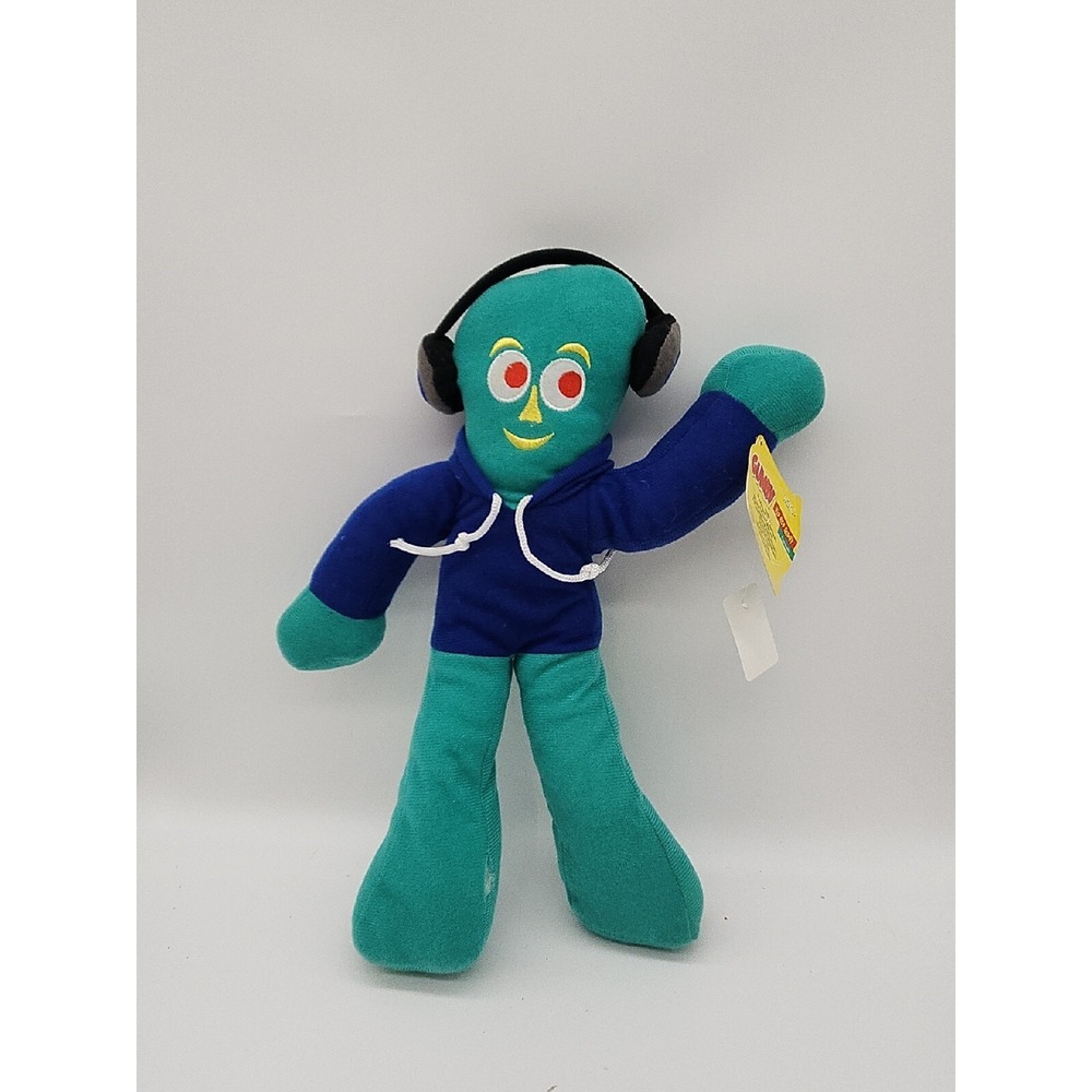 Gumby With Headphones Hip Hop Plush Stuffed Animal‎ 2013